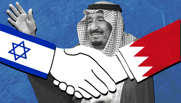 اتفاق السلام بين البحرين وإسرائيل - السلام البحريني الإسرائيلي - حمد بن عيسى آل خليفة - ترتبط البحرين مع السعودية  - القضية الفلسطينية