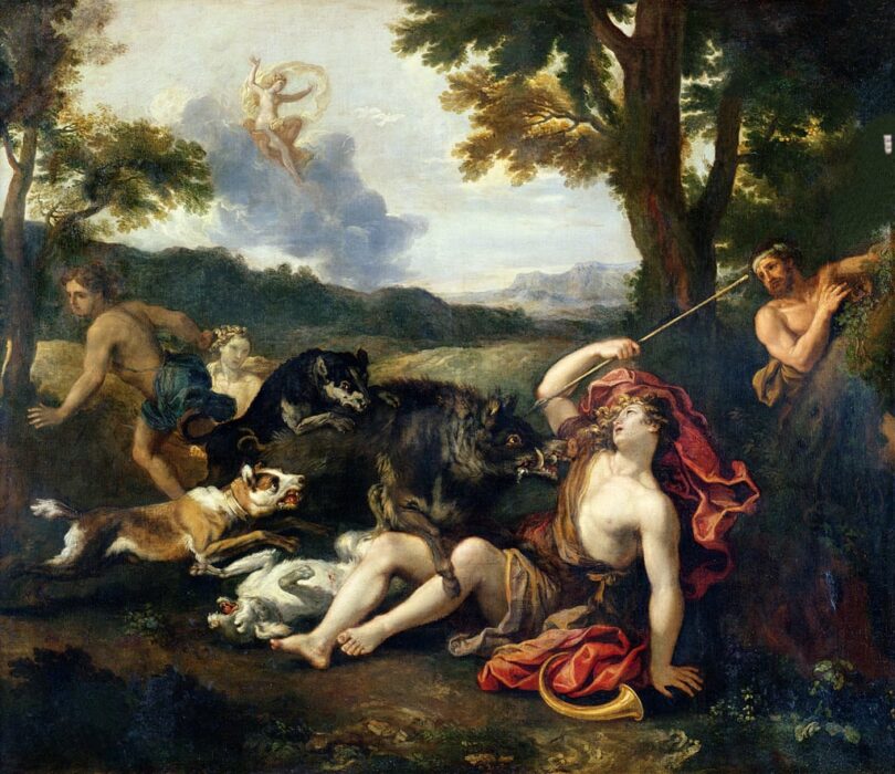 موت الإله أدونيس على يد الخنزير البري في أساطير البحر المتوسط 