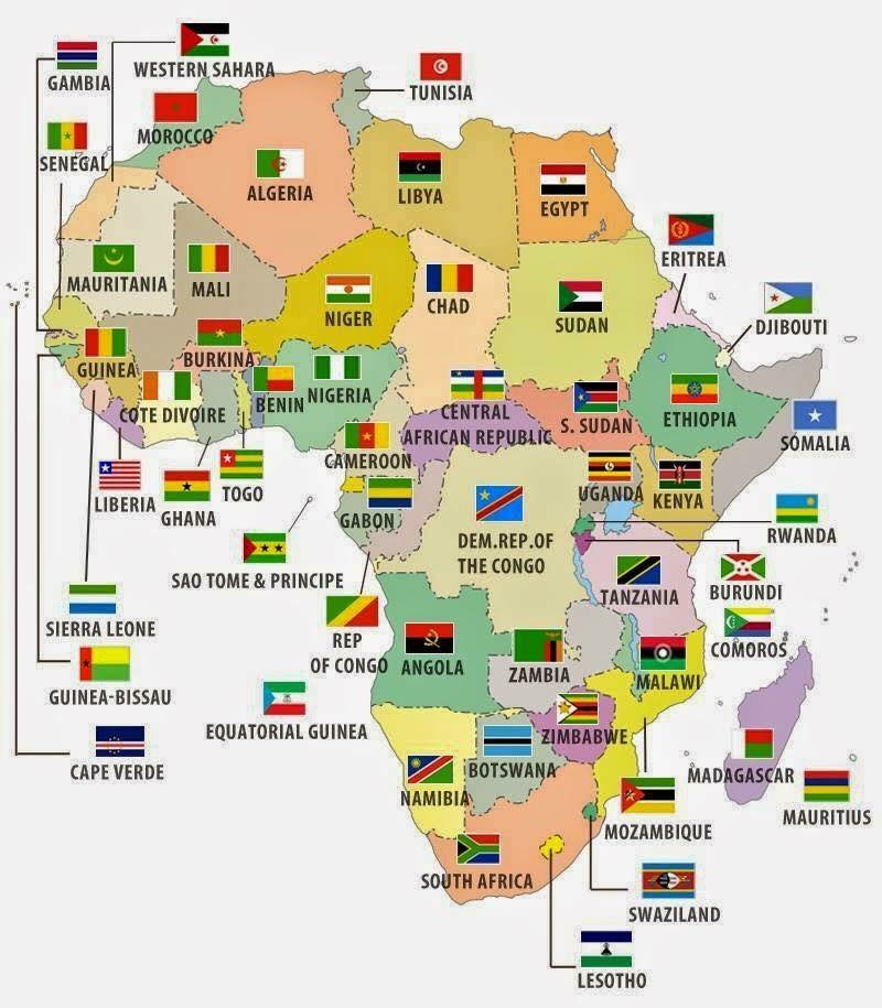 أسماء دول أفريقيا