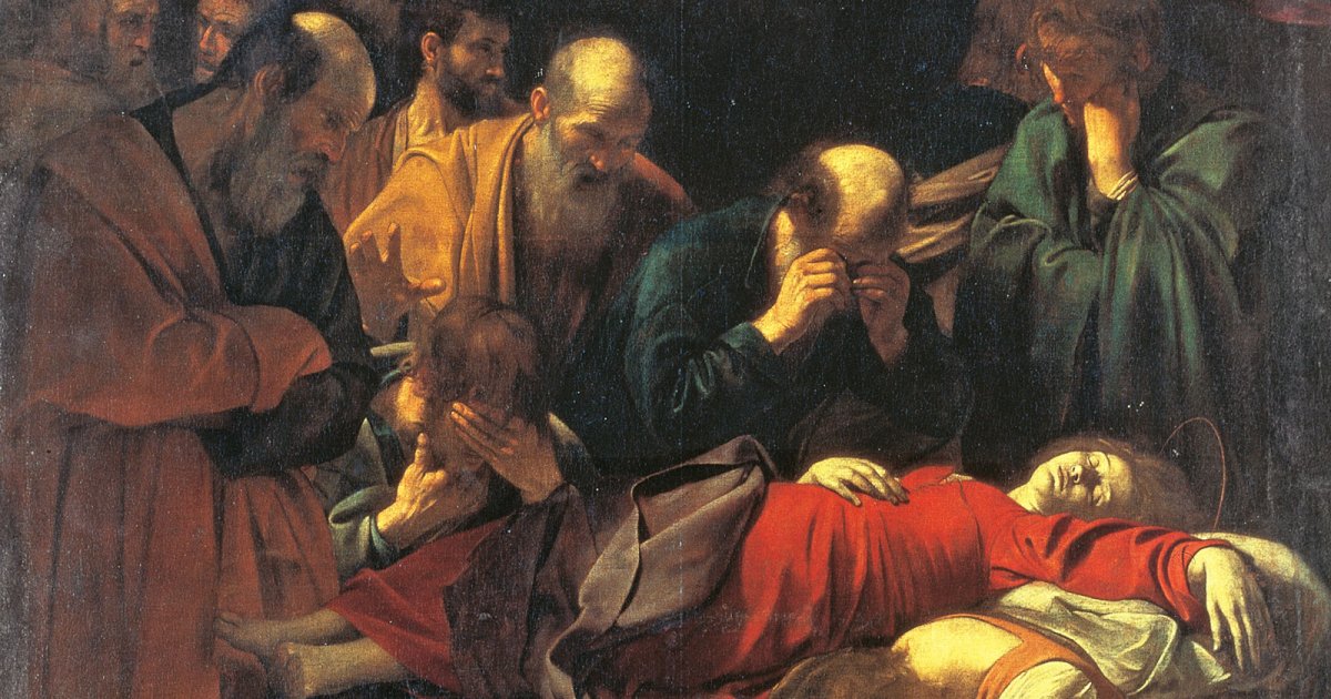 لوحة موت العذراء داخل متحف اللوفر