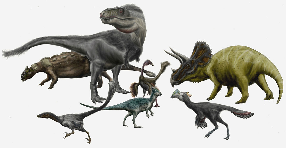 الديناصورات في بحث عن الزواحف