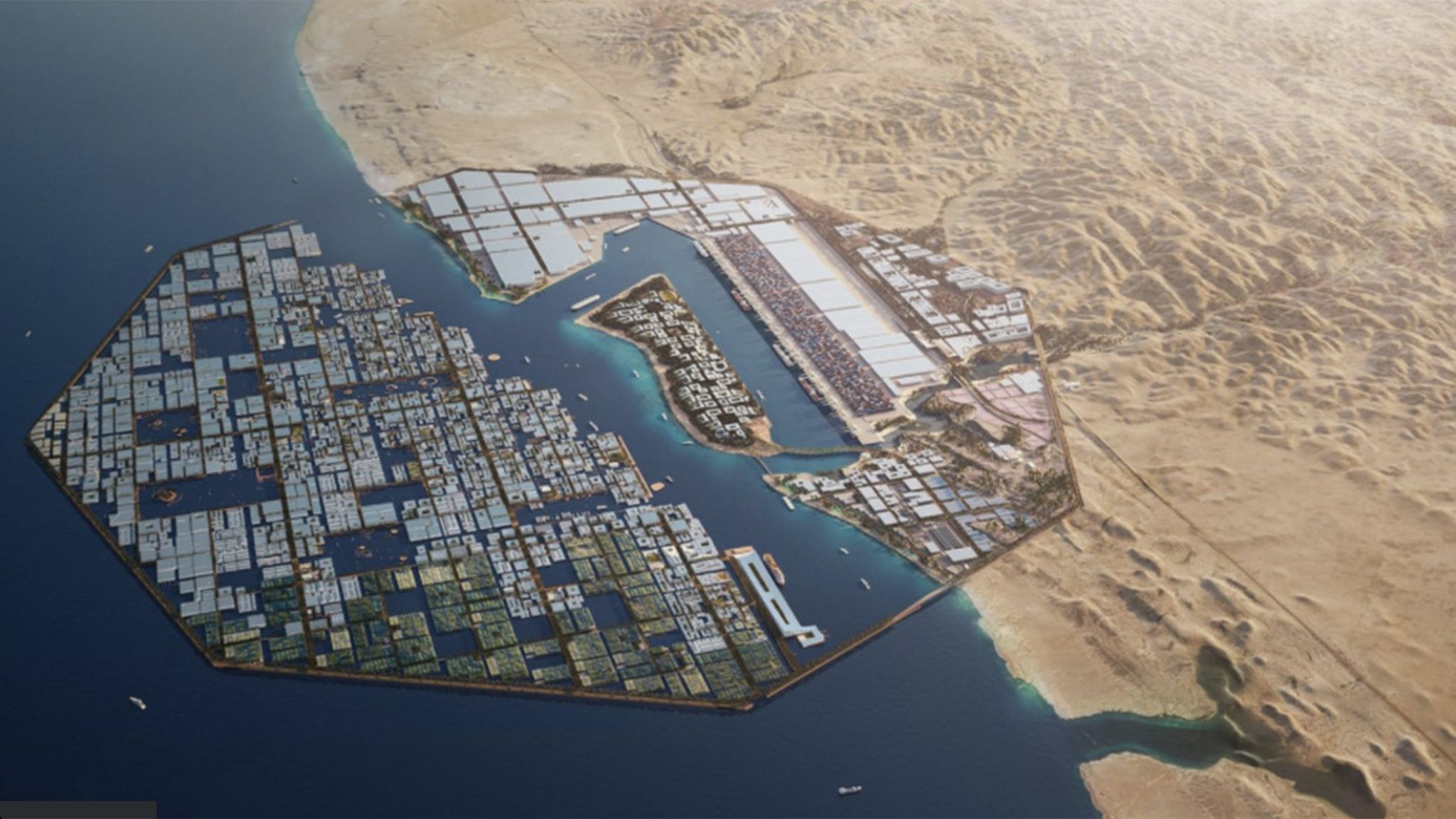 خريطة مشروع نيوم السعودية
